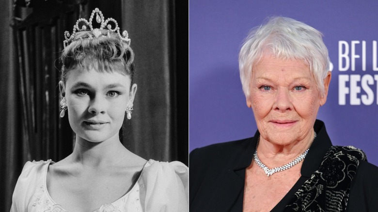 Judi Dench posing 