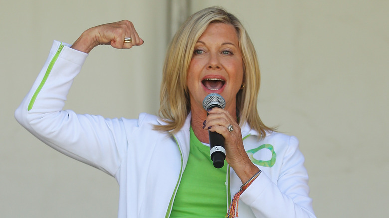 Olivia Newton-John performing onstage in Australia in 2013