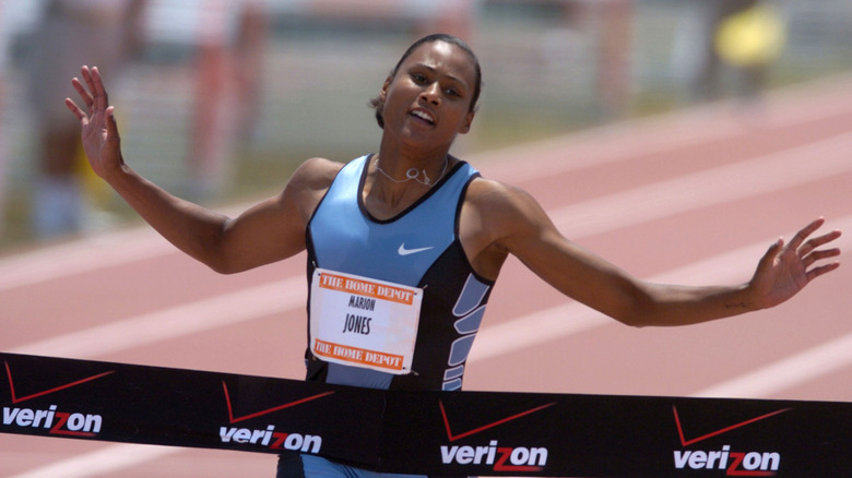 Marion Jones running