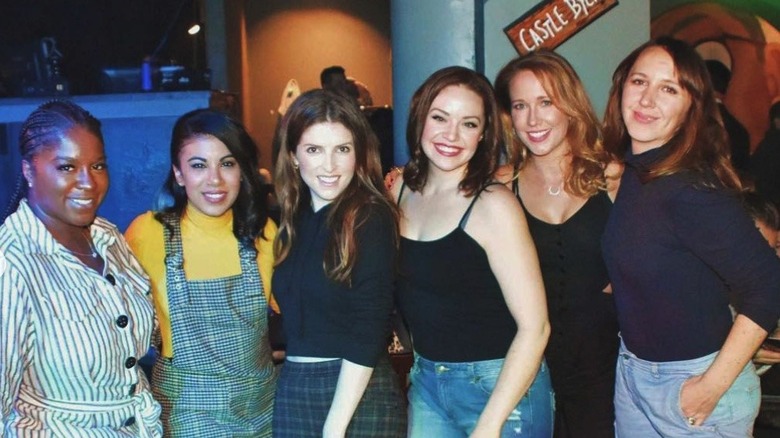 Cast members from "Pitch Perfect" smiling