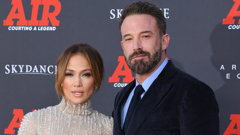 Ben Affleck and Jennifer Lopez posing together