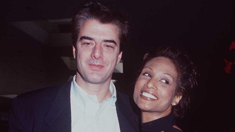 Chris noth and beverly johnson smiling