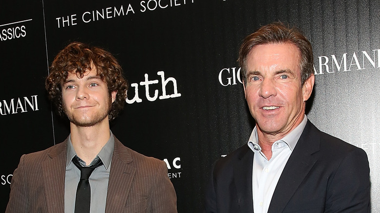 Jack and Dennis Quaid stand together