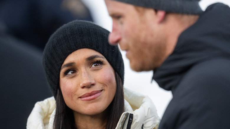 Meghan Markle and Prince Harry at the Skeleton Final of the 2025 Invictus Games