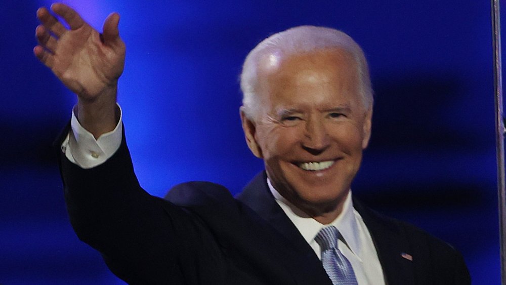 Joe Biden as his Wilmington, Delaware victory speech