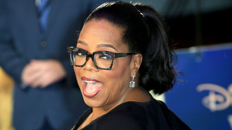 Oprah Winfrey open mouth smile