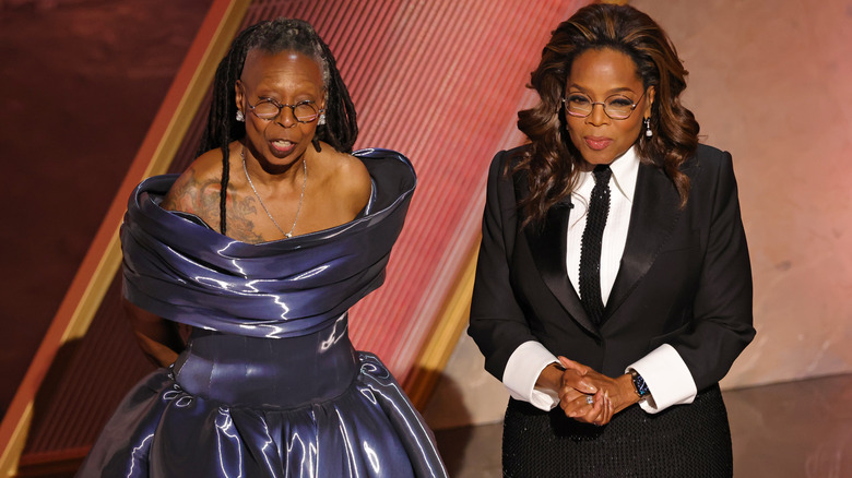 Whoopi Goldberg and Oprah Winfrey at the 2025 Oscars