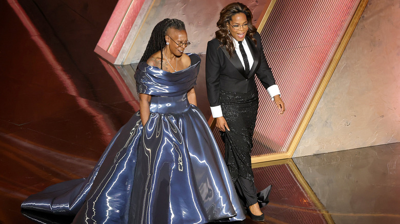 Whoopi Goldberg and Oprah Winfrey at the 2025 Oscars