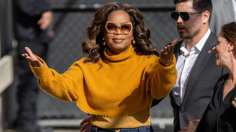 Oprah Winfrey walking