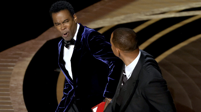 Will Smith slapping Chris Rock 