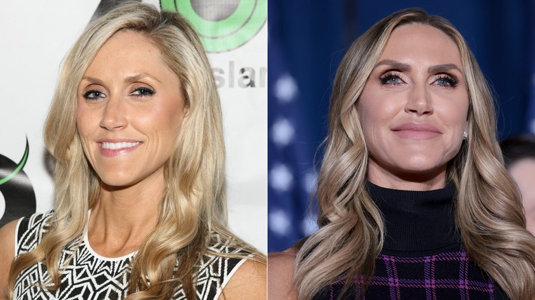 Lara Trump in 2013 and 2024