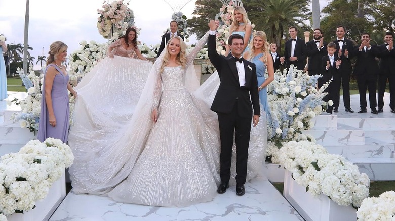 Michael Buolos and Tiffany Trump wedding photo