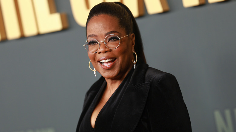 Oprah Winfrey smiling with teeth