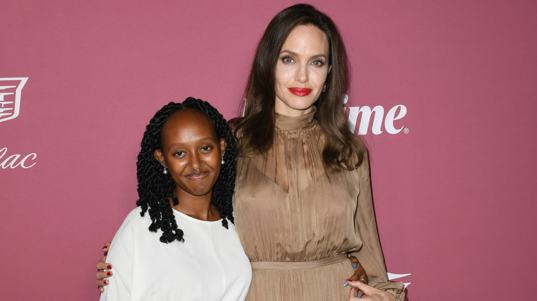 Angelina Jolie with daughter Zahara Jolie