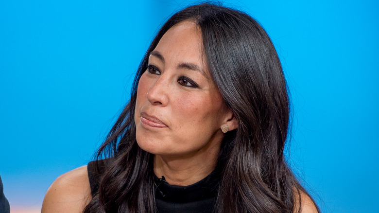 Joanna Gaines tilting head