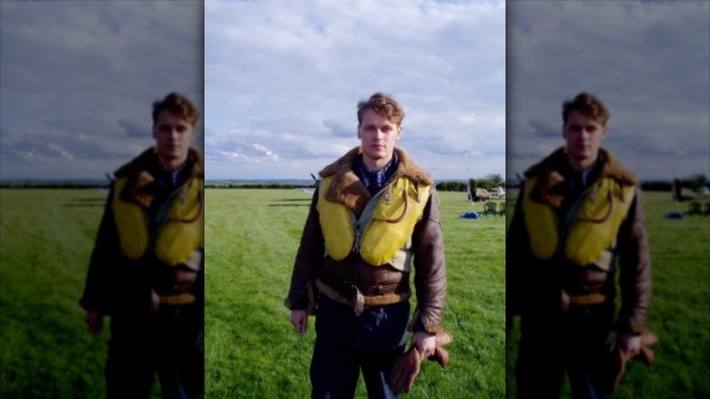 Sam Heughan in pilot gear