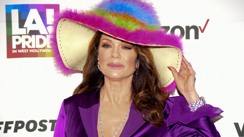 Lisa Vanderpump wearing hat