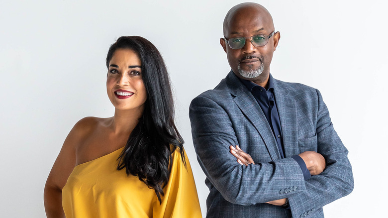 Dr. Viviana Coles and Pastor Calvin Roberson posing