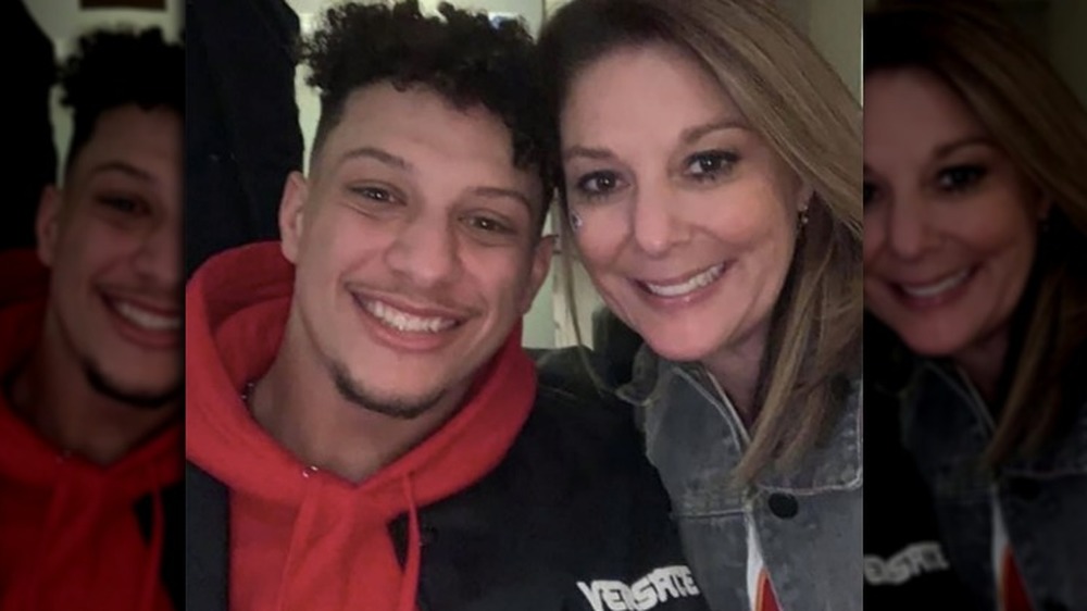 Patrick and Randi Mahomes appear in a selfie