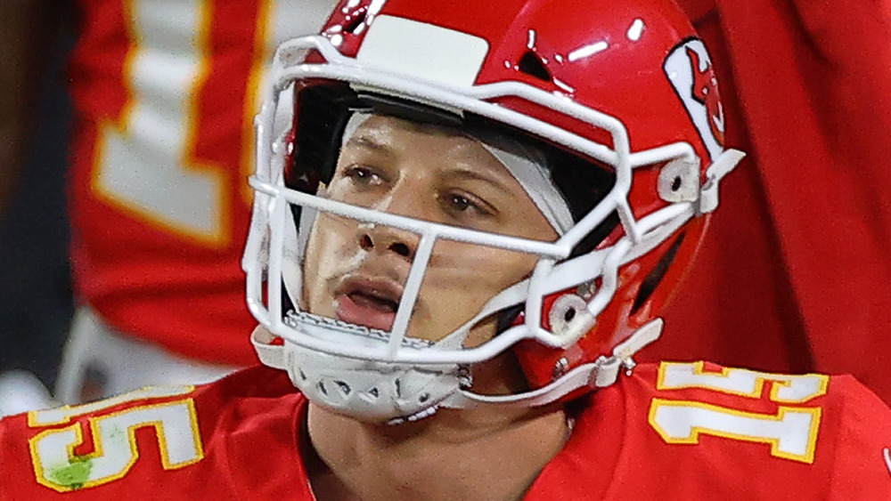 Patrick Mahomes at Super Bowl LV