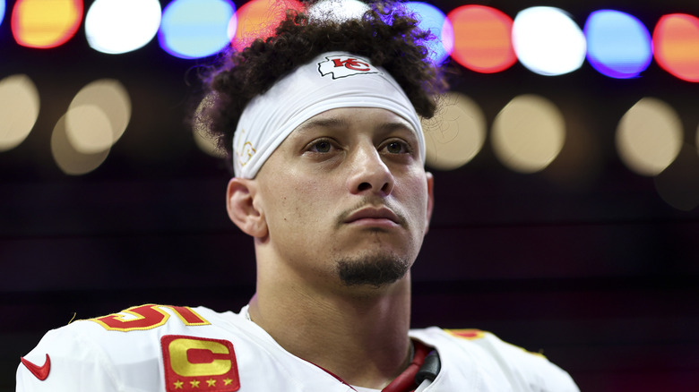 Patrick Mahomes at the 2025 Super Bowl