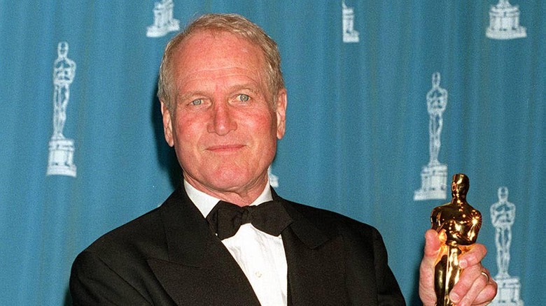 Paul Newman with Jean Hersholt Humanitarian Award