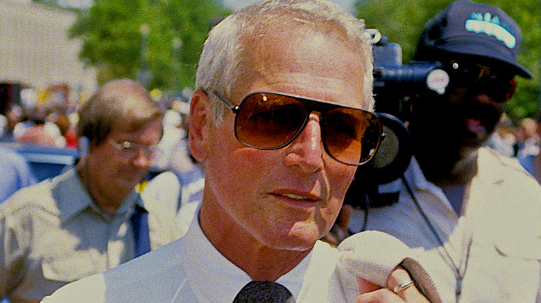 Paul Newman at Anti-Apartheid march