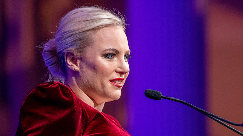 Meghan McCain speaking at event 