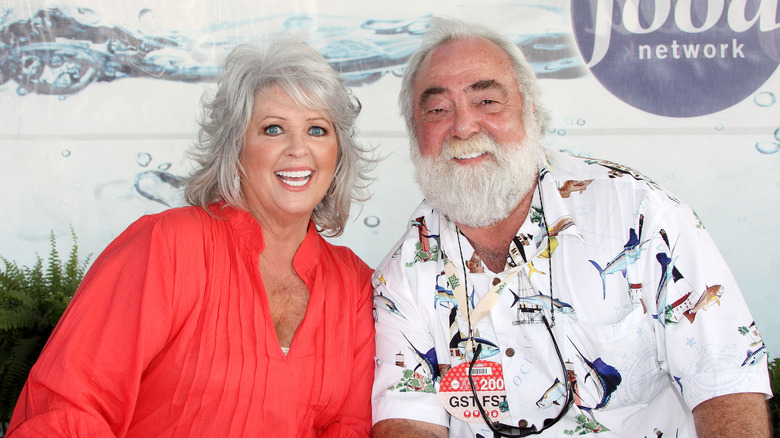 Michael Groover and Paula Deen smiling