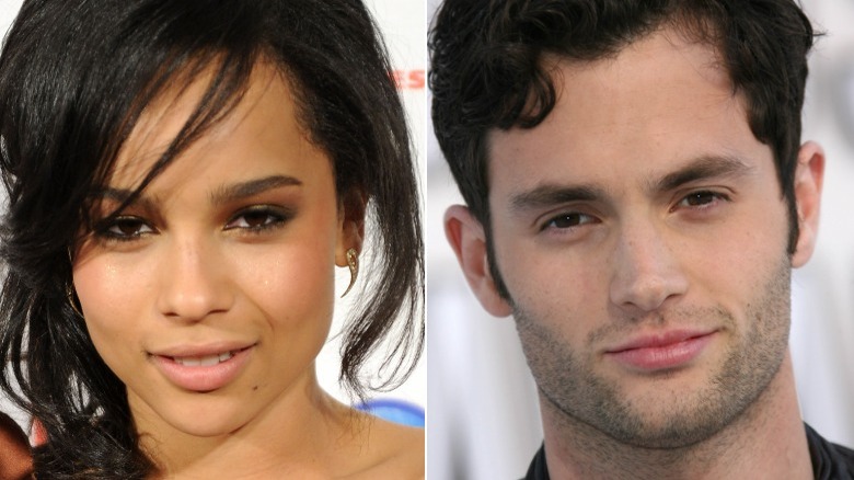 Zoë Kravitz smiling 2010, Penn Badgley smiling 2010