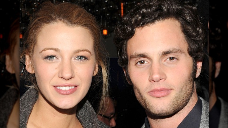 Penn Badgley and Blake Lively together