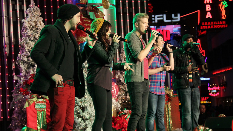 Pentatonix singing at Christmas in 2012
