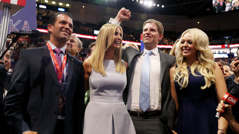 The Trump siblings - Don, Ivanka, Eric and Tiffany