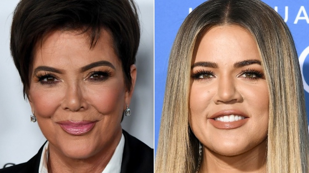 Kris Jenner and Khloe Kardashian smiling