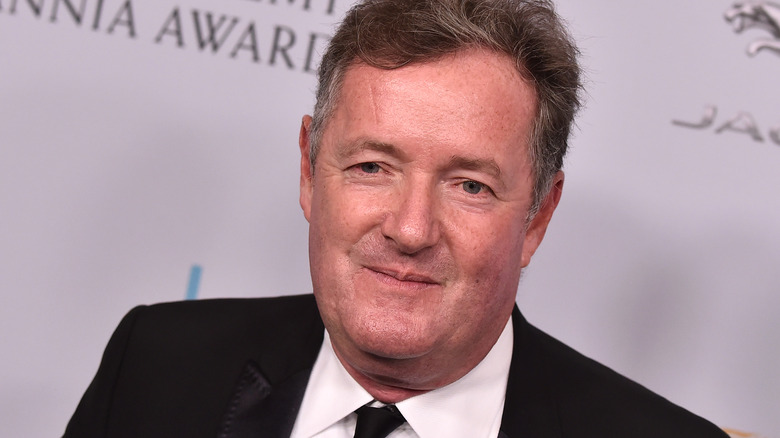 Piers Morgan smirking