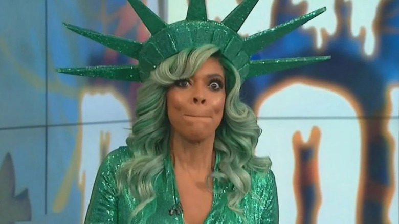 Wendy Williams just before fainting