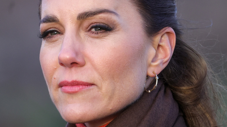 Kate Middleton wearing earrings