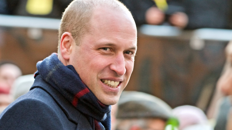 Prince William wearing a scarf