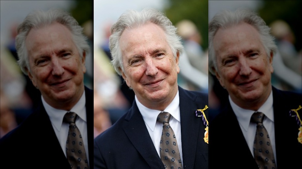 Alan Rickman smiling