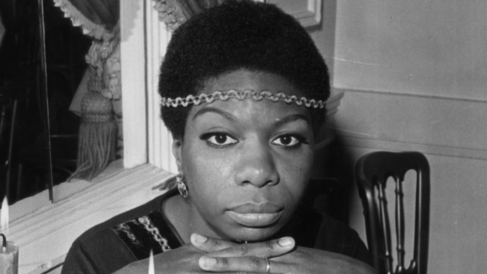 Nina Simone posing