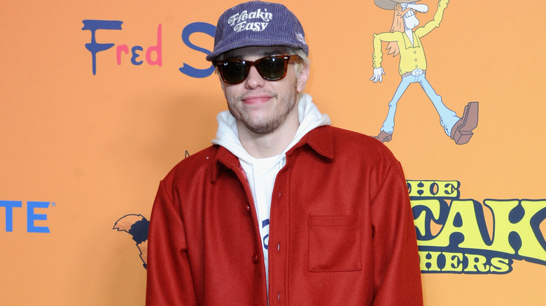 Pete Davidson wearing cap