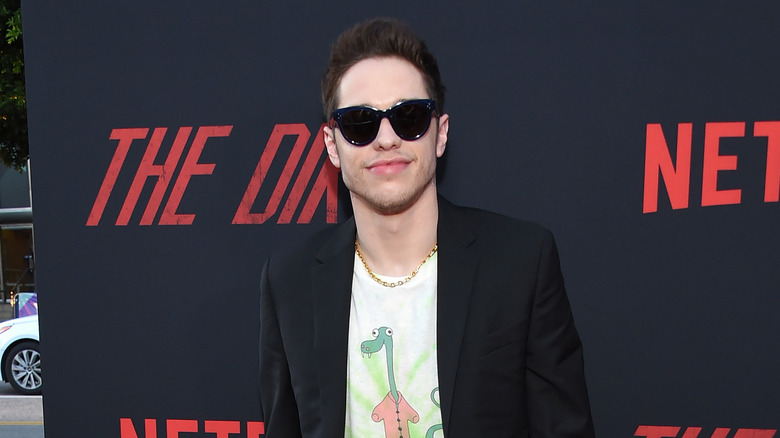 Pete Davidson poses in sunglasses