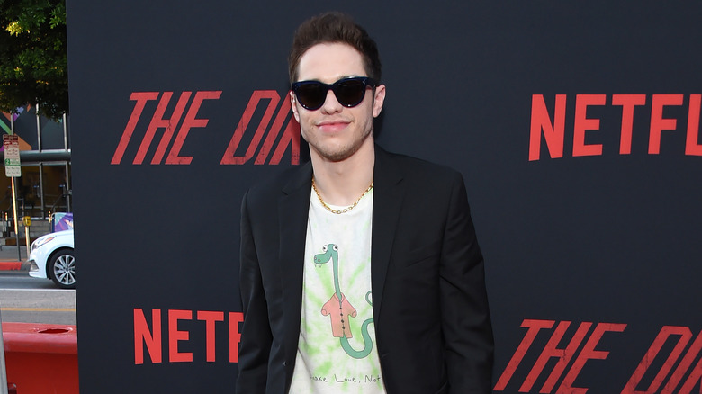 Pete Davidson arriving for the Netflix 'The Dirt' Premiere 