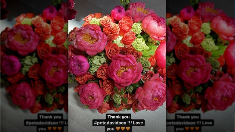 Kris Jenner shares Pete Davidson's bouquet