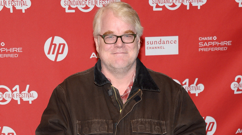 Philip Seymour Hoffman on the red carpet