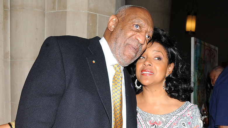 Bill Cosby and Phylicia Rashad at an event 