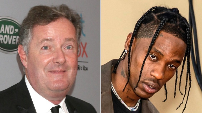 Piers Morgan and Travis Scott