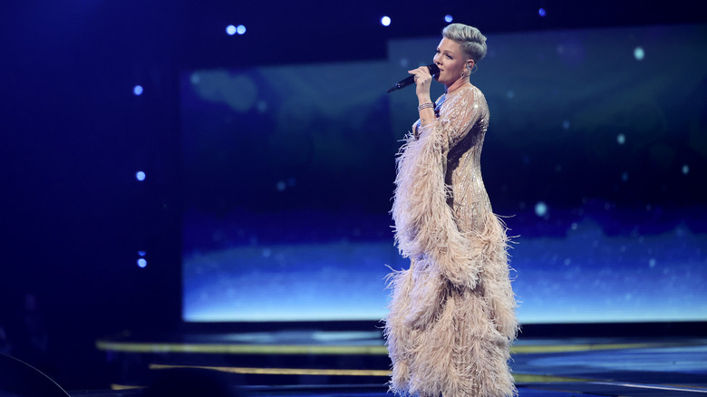 Pink performing onstage