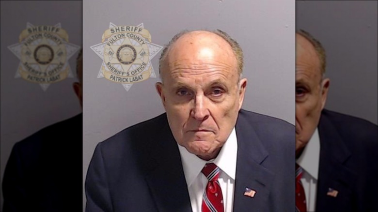 Rudy Giuliani frowning