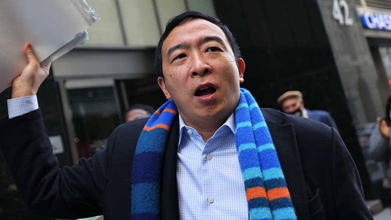 Andrew Yang speaking